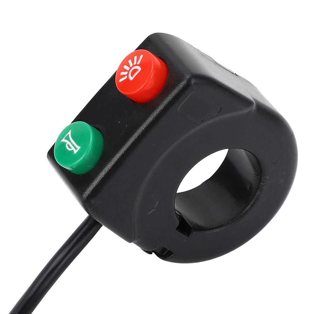 22mm Motorcycle Handlebar Switch 3 Wire Horn Headlight Switch for Motorcycle Electric Bike Scooter