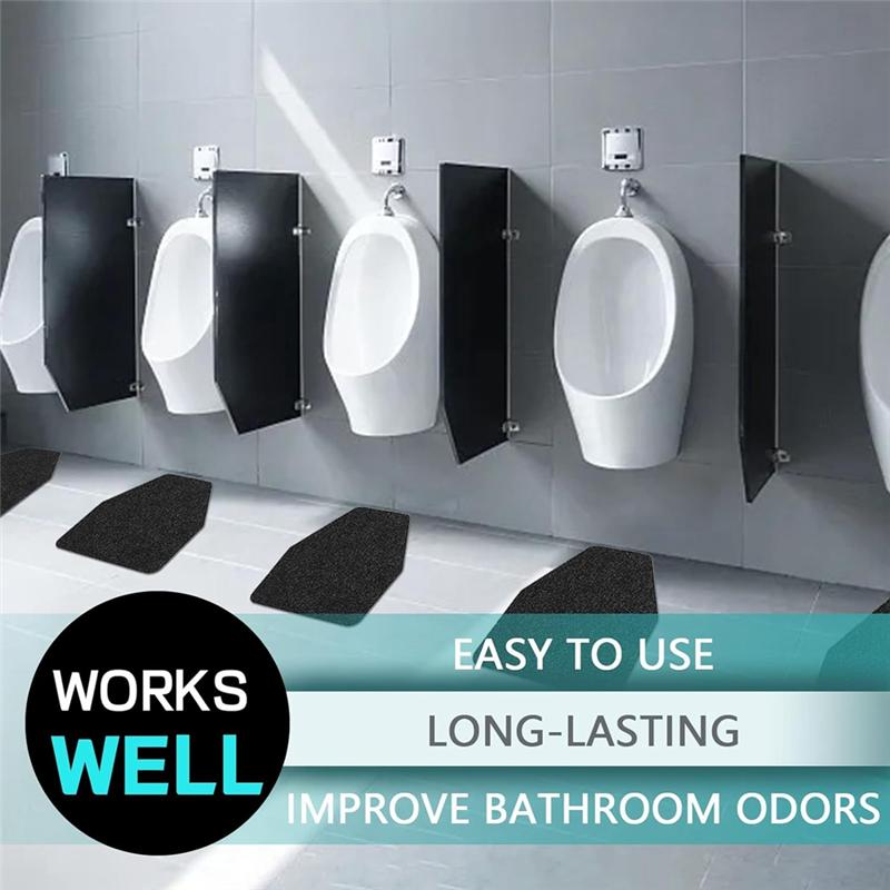 AD23-Urinal Mats 6 Pack Urinal Pads Urinal Floor Mats For Men Bathroom Commerical Disposable Non-Slip Rubber Backing Washable