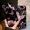Case for Apple iPhone 17 Pro Max XR XS MAX 15 Pro 7 8 16 12 13 14 11 Air Funda Phone Cover Simple Butterfly