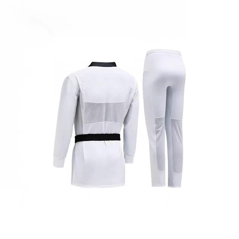 Kids Adult Unisex Taekwondo Uniform Long Sleeve Pants 4-Way Stretch Spandex Performance Training Gi