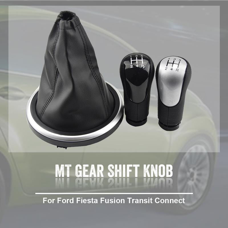 Gear Shift Knob Lever Shifter Handball Gaitor Boot Cover For Ford Fiesta Fusion Transit Connect 2002 2003 2004 2005 2006 2007
