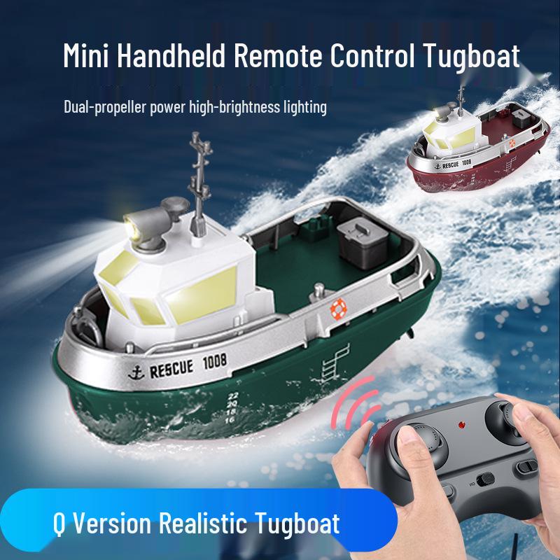 Rechargeable 2.4G Remote Control Paddle Boat for Kids - Mini Electric Water Toy