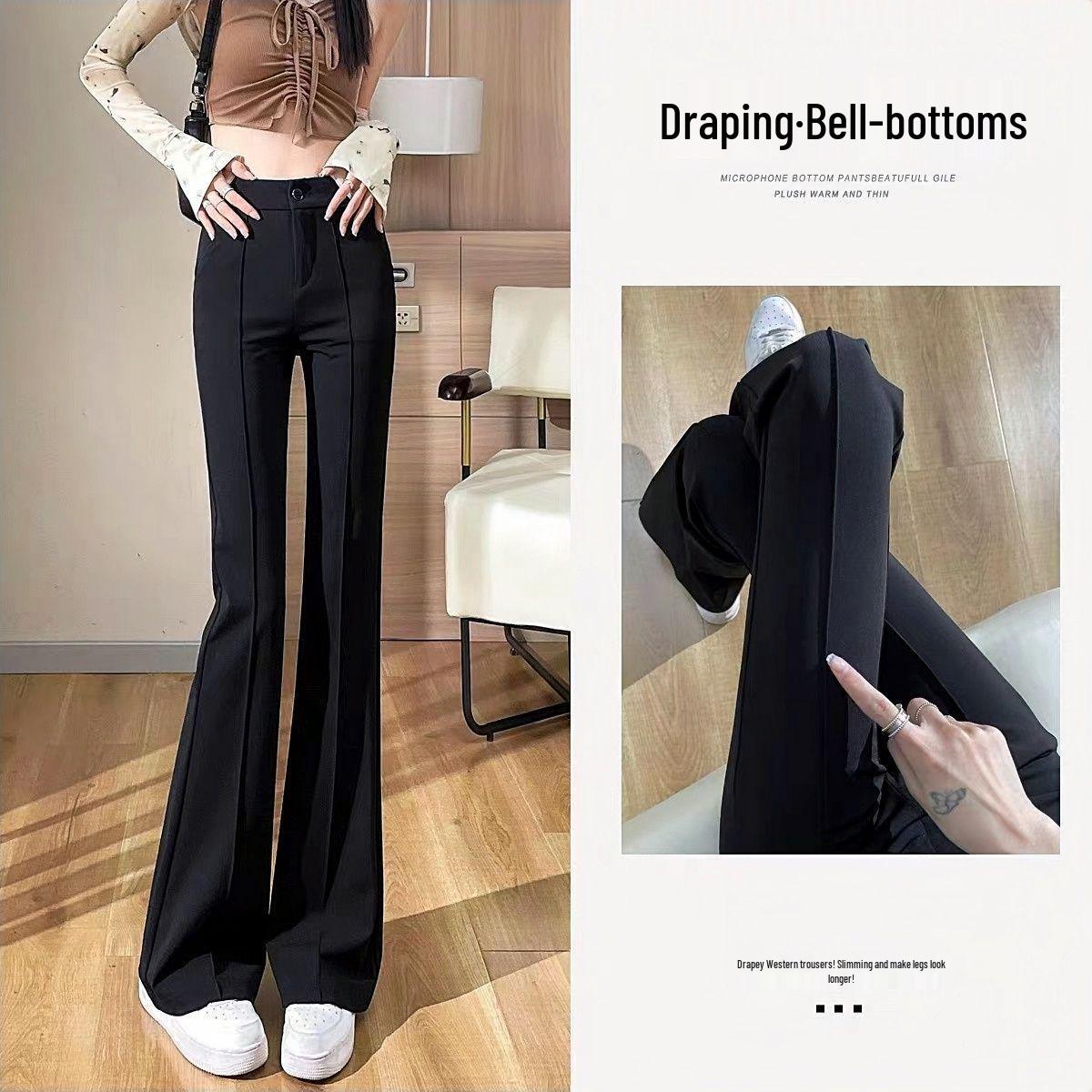 

Women s High-Waisted Stretchy Flared Trousers: Slimming Bell Bottoms, Casual Suit Pants for Petite Women (Spring/Autumn 2026). S 39-47kg