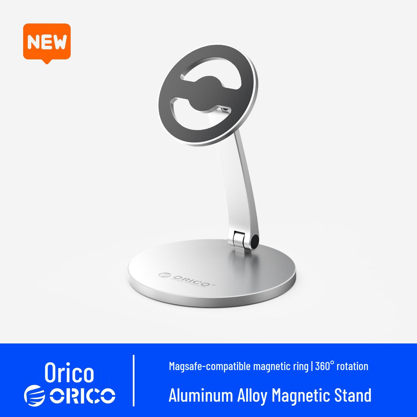 ORICO 2025 Foldable Aluminum Phone Stand: Portable, Adjustable, Free-Lift Design
