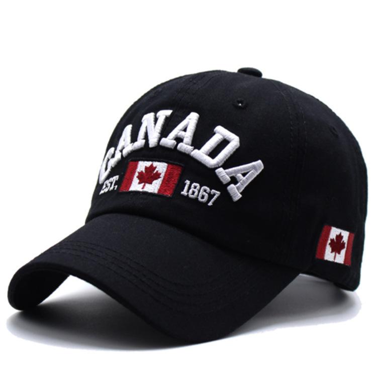 Adjustable CANAD Maple Leaf Embroidered Baseball Hat for Men and Women Couples, Suitable for Outdoor Sports, Leisure, Sunshade