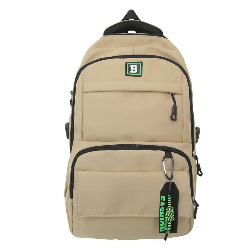 New college student oversized capacity backpack fashionable versatile men's and women's same casual class backpack