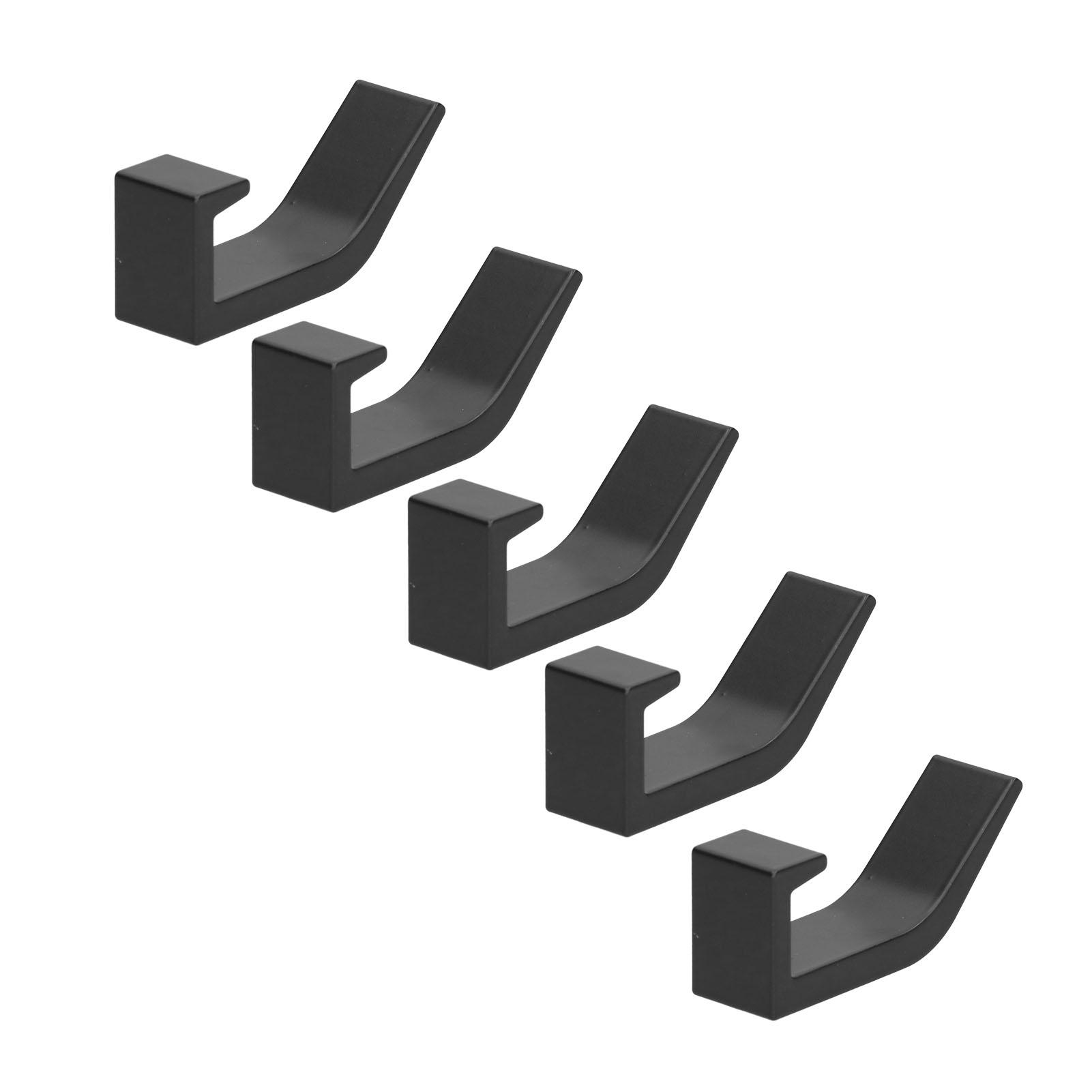 Towel Hook Wall Mounted Rust Proof Metal Punch Free Coat Hook for Bathroom Kitchen Home