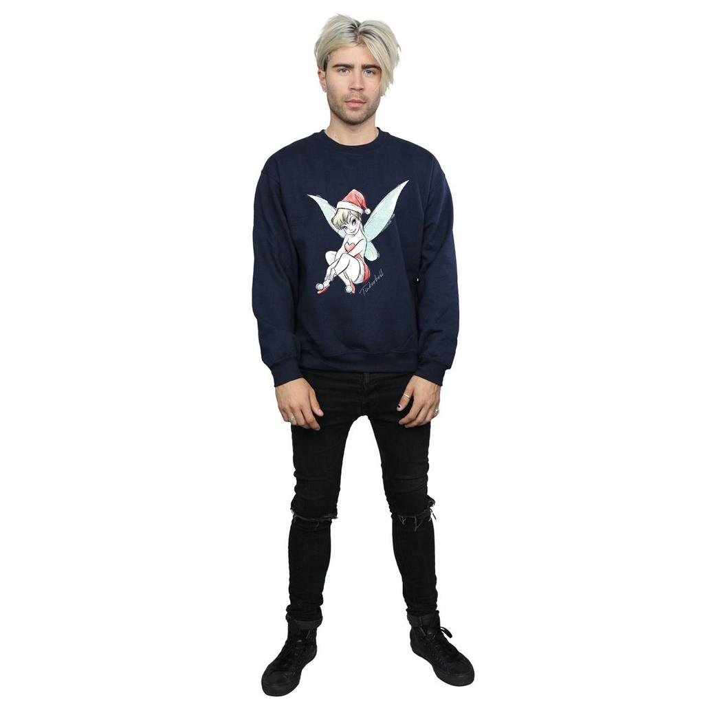 Disney Mens Tinkerbell Christmas Fairy Sweatshirt