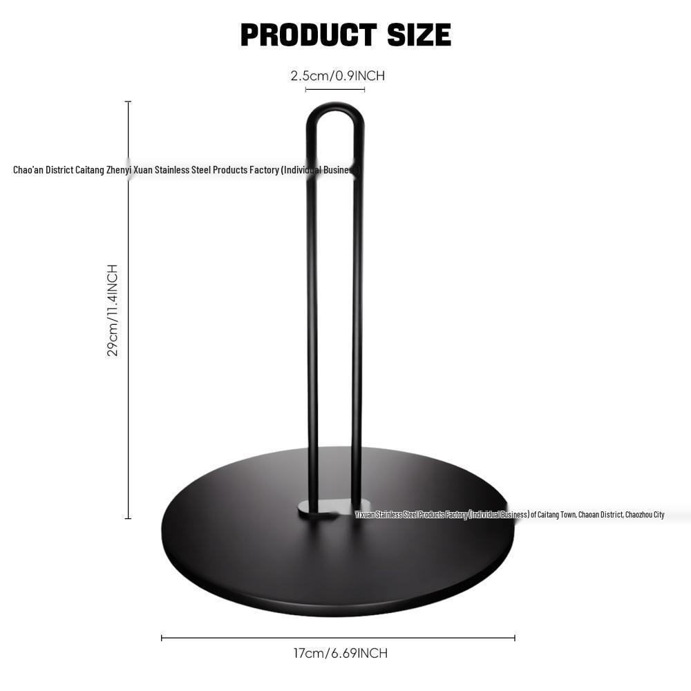 

Cross-Border Kitchen Paper Towel Holder: Vertical Stand for Roll Paper with Oil-Resistant Design