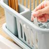 Kitchen Drain Rack Dishwasher Plastic Storage Box Water Filtering Dish Plate Bowl Holder Countertop Utensil Organizer