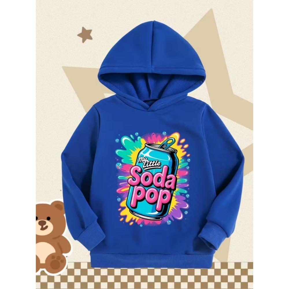 Sudaderas con capucha My Little Soda Pop para niños Música K-Pop Sudadera de anime coreano Ropa de niña hip hop Regalo Camisetas con dicho lindo Top para niños