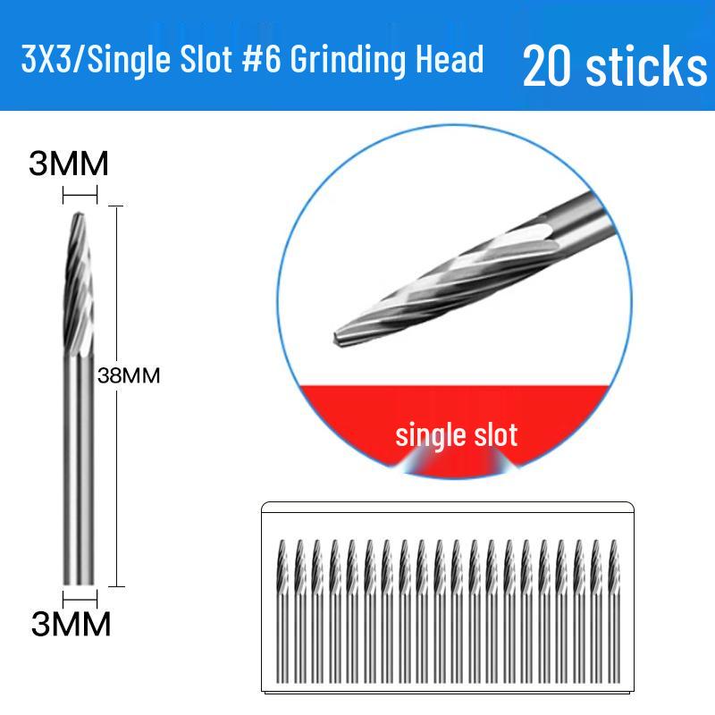 3mm Wolframstahl Entgratungs-Karbid-Schleifkopf für Metall- und Edelstahl-Fräser