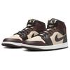 Air Jordan 1 Mid SE Paris YMCA Homme Baskets Marron Velours-Brun Terre FZ4359-200