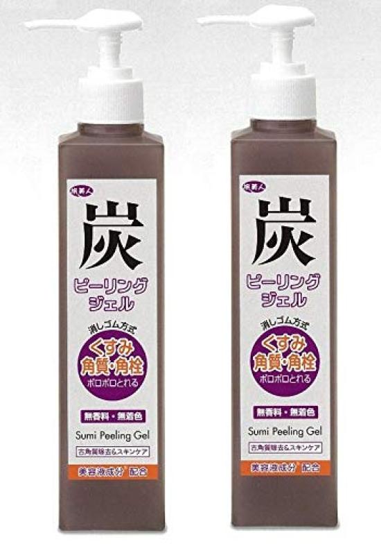 Azuma Shoji Tabibijin Charcoal Peeling Gel 270g (Set of 2) - Exfoliating Gel