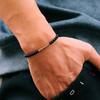 New 4mm Bracelet Men Antique Gold Color Hematite Stone Braclet Natural Wooden Braslet Homme Meditation Beaded Brazalete