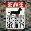 Vintage Dachshund Dog Metal Tin Sign Wall Art Decor