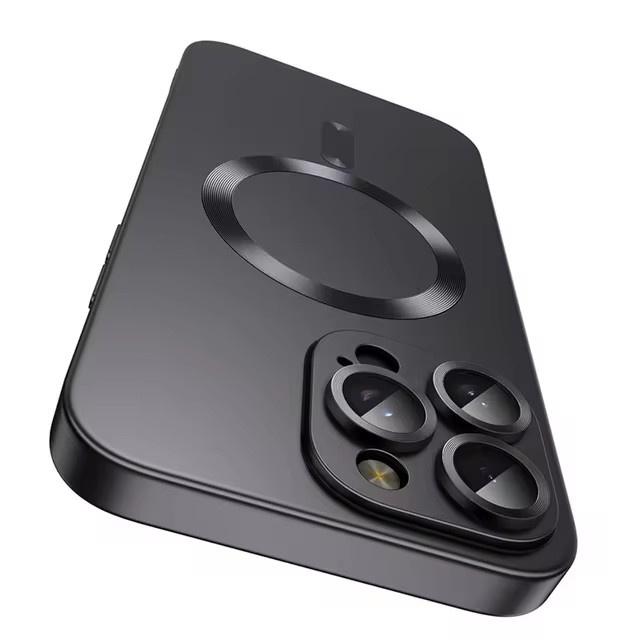 Für Magsafe Linsenschutz Matte Rutschfeste Handyhülle Für IPhone 16 15 14 13 12 11 Pro Max Plus Magnetische Kabellose Ladehülle