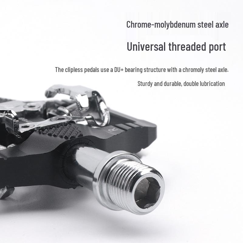 Dual-Use Self-Locking Mountain Bike Pedals: CNC Machined for Long-Distance Cycling with SPD Compatibility