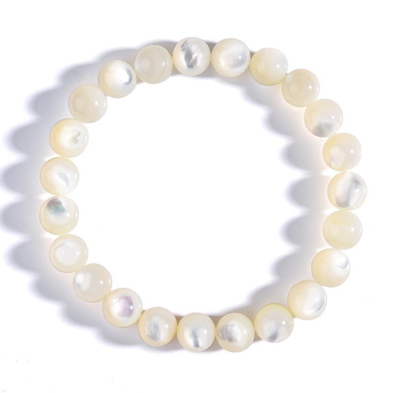 Natural gold and silver silk shell moonlight snail bracelet, Tai Chi pattern cat's eye effect, white disc shell batch, jade mother of pearl bracelet
