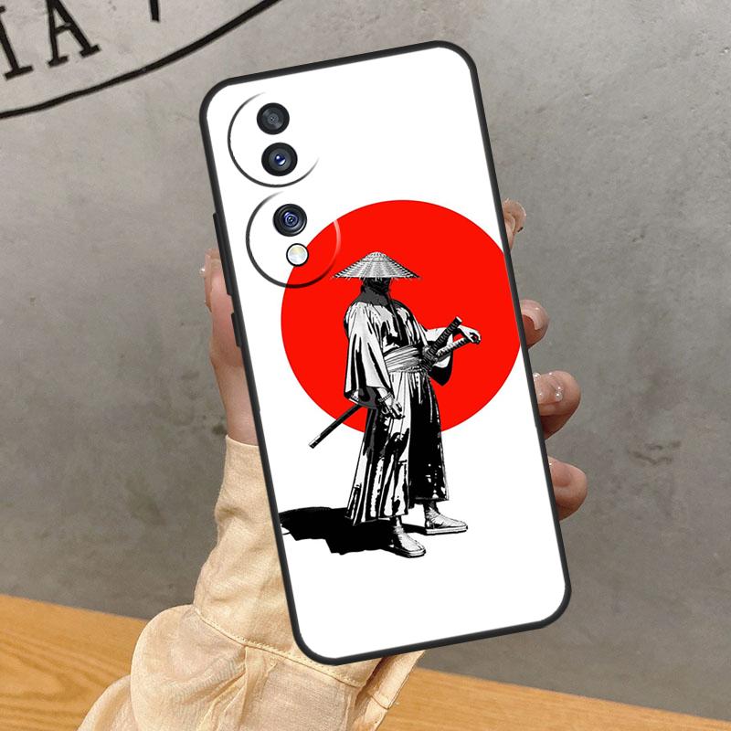 Anime Japanese Samurai Case For Honor Magic 7 Lite 5 6 Pro Cover For Honor 200 400 50 70 90 X9 X8a X8b X9a X9b X9c