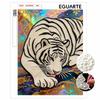 5D Pearl Kit Majestic Tiger Pattern DIY Rhinestone Art Relaxing Handmade Ornament Home Wall Desktop Decoration for Beginners