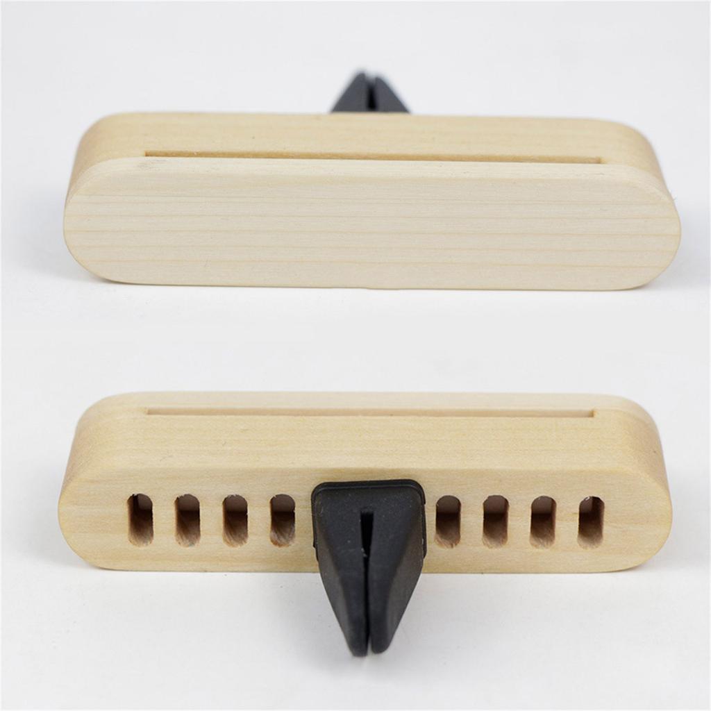 Wooden Car Air Fresheners Vent Clip Designs with Essential Oils Vehicle Scent Comfortable Scent for Elegant Car Interior