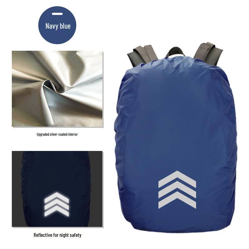Reflektierende Wasserdichte Rucksack-Regenhülle - Schutz für Outdoor-Bergsteigen & Schultaschen.