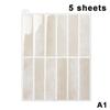 5/10Pcs Non Fading Wall Tile Stickers Peel and Stick Waterproof Oil Proof Heat Resistant for Dining Area Wall Decoration
