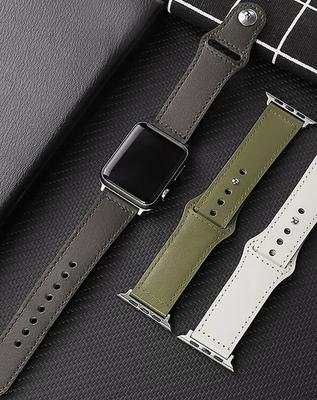 Watchband Leather For Apple Watch Ultra Band 49mm 44mm 40mm 41mm/45mm 38mm/42mm Wrist Correa Bracelet iWatch Series 8 7 3 4 5 6 Se 2 Strap