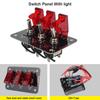 20A For Car Truck Caravan Toggle Switch Panel Ignition Switch Panel DC 12-24V WIth Fuse