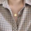 [Petit-Germe] Coin-type Necklace, Silver Plated (01. Gold)