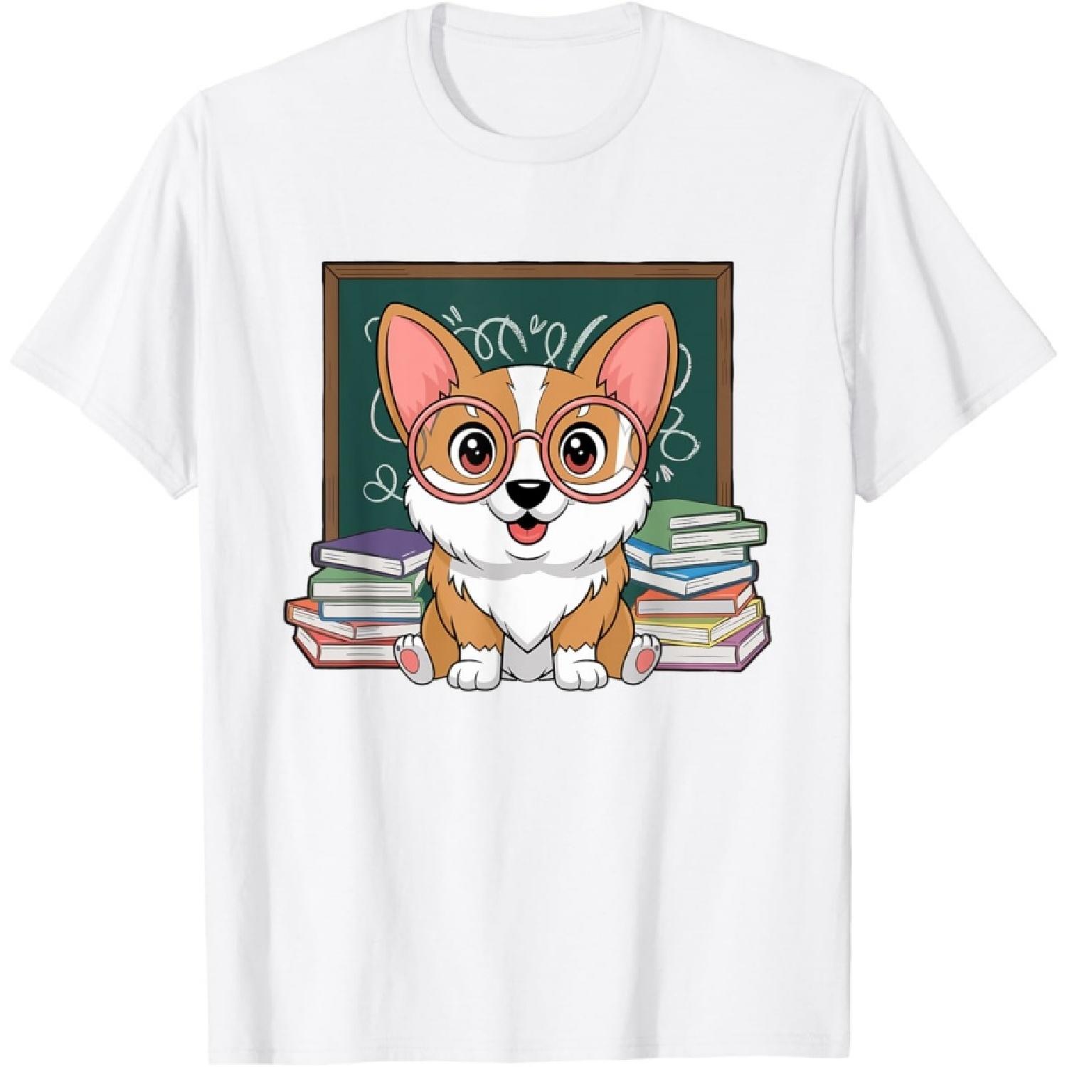 Corgi Dog Art Teacher Teaching Teach Art Teachers T-Shirt XXXXXL белый