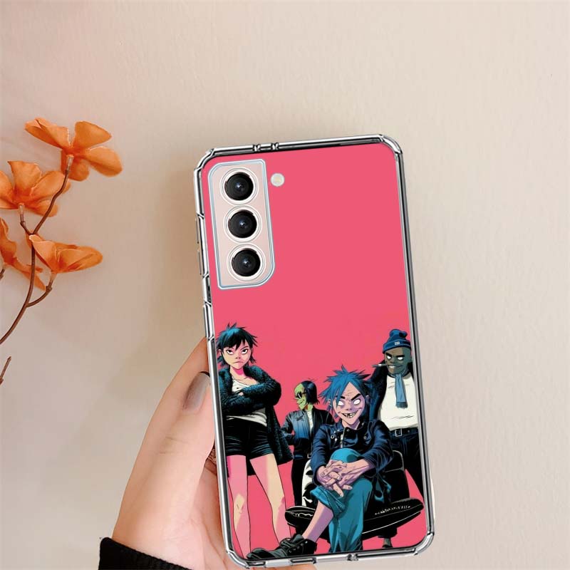 Gorillaz Anime Handyhülle Für Samsung S24 S25Edge Galaxy S22 S25 Ultra S21 S23 FE S20 S10 Plus S10E Hülle Schale Coque Klar Sili