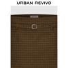 UR2026 Women's Retro Plaid Belted Mini Skirt