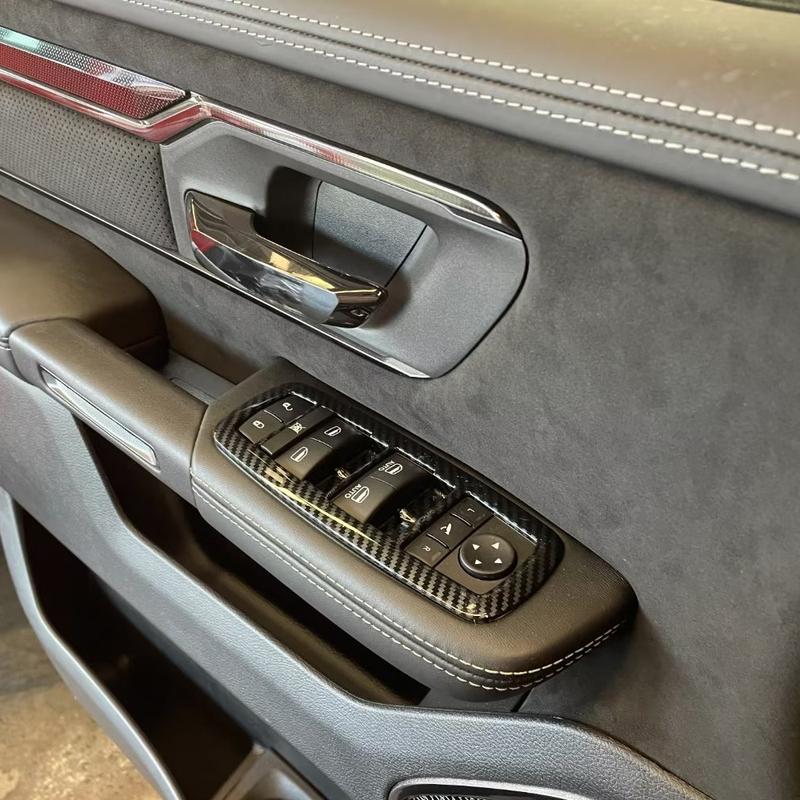 For Dodge Ram 1500 TRX   2024 ABS Steering Wheel Frame Dashboard Armrest Handle Panel Air Outlet Vent Trim Gear