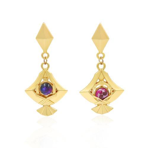 Game Genshin Impact Earring Tartaglia Hu Tao Venti Kaeya Alberich Aether Qiqi Keqing Cosplay Clip Earrings Foe Fans Jewelry Gift