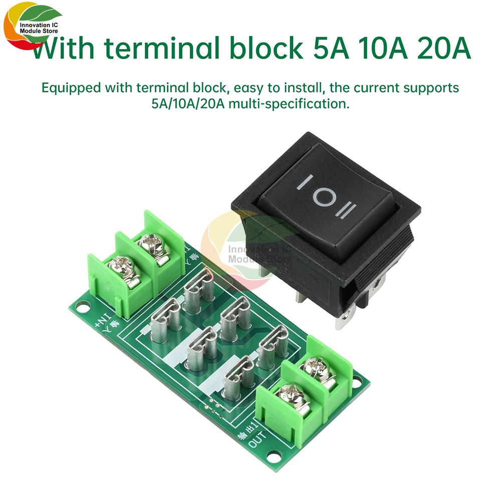 DC 1-111V DC Motor Forward/reverse/stop Three-stage Switching Module With Terminal 1A 11A 11A