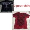 T-shirt da uomo estiva Affliction Vintage Oversize Y2K Streetwear Gotico da uomo e donna Retro Rock T-shirt da uomo Top