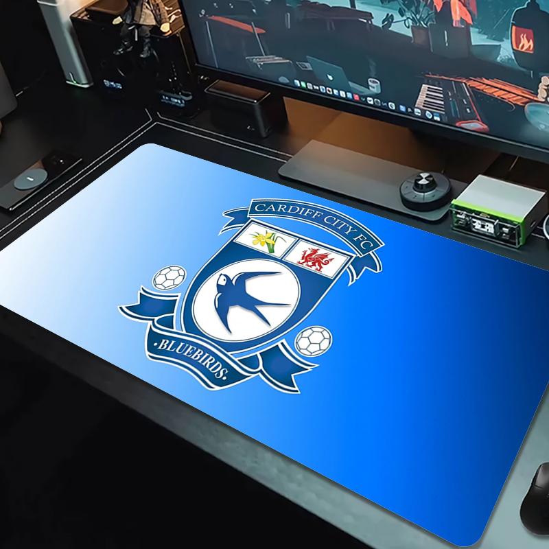 Cardiff City Football Club Mouse Pad Large Gaming Table Cushion Non-slip Laptop Tablet Big Mousepad XXL Mat Mini PC Playmat With Lock edge_xia