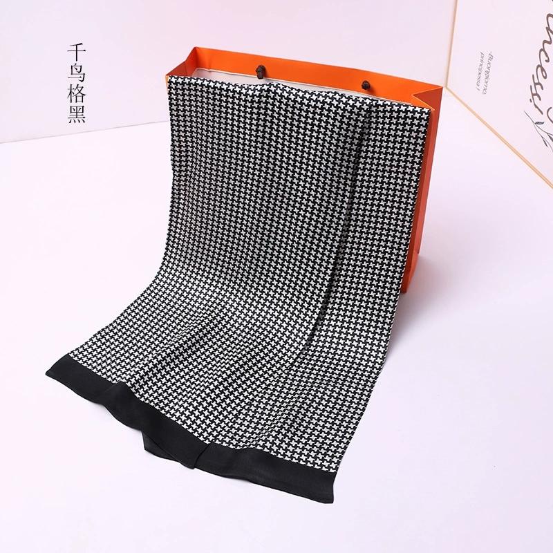 Luksusmerke Herre Ren Silkeskjerf Forretningsmenn Lange Skjerf Alt-Match 100% Silke Myke Varme Vinterskjerf for Menn