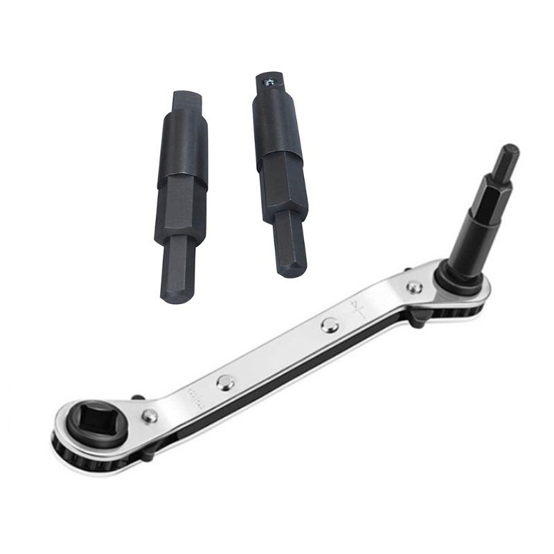 2x Service Wrench Set 3/16 to 5/16 Allen Wrench Tools Hex for Key Adapter for Fixing Air Conditioning Refrigeration Devi