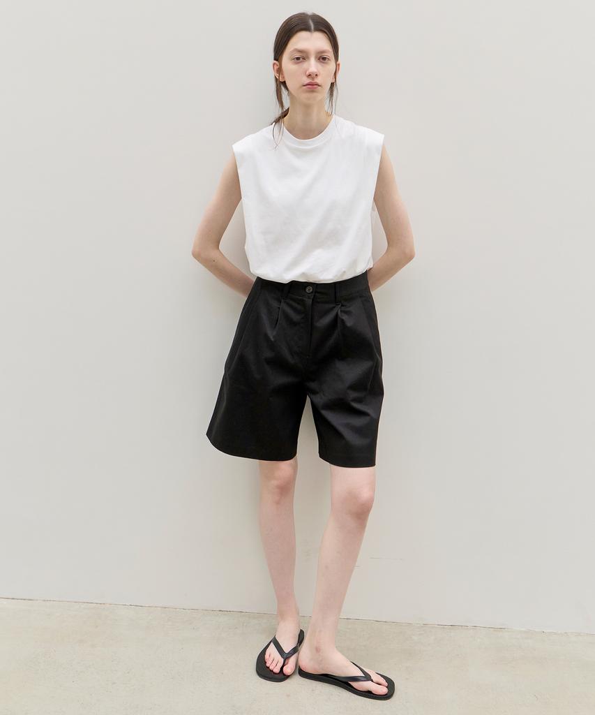 Leuba Essential Cotton Half Pants - Black