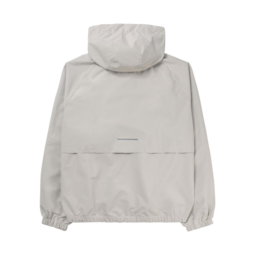 Nike Giacca da Corsa a Vento con Cappuccio Storm-Fit Swift Logo Riflettente Donna Grigio Fumo FB7493-110
