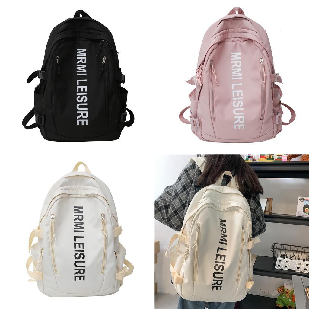 Letter Student Lightweight Backpack Large Capacity School Bag For Use Daily