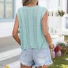 Women's Casual  Sleeveless Sweater Vacation Top