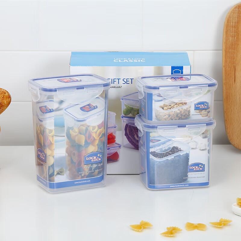 LocknLock Microwave Safe Plastic Food Storage Container Set