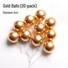 Cake Decoration Balls: Gold & Silver Spheres for Baking & Christmas Decor