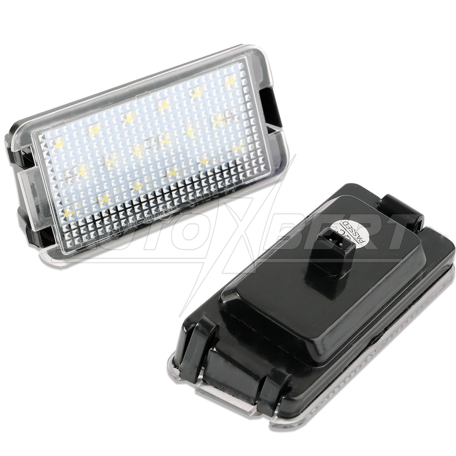 

2 шт. безошибочный светодиодный светильник Canbus для заднего номера, светильник номерного знака для Seat Altea Arosa Ibiza Cordoba Leon Toledo III, ксеноновый белый белый