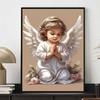 New Arrival 5D DIY Full Circle Diamond Painting "Angel" Embroidery Cross Stitch Home Decor Gift