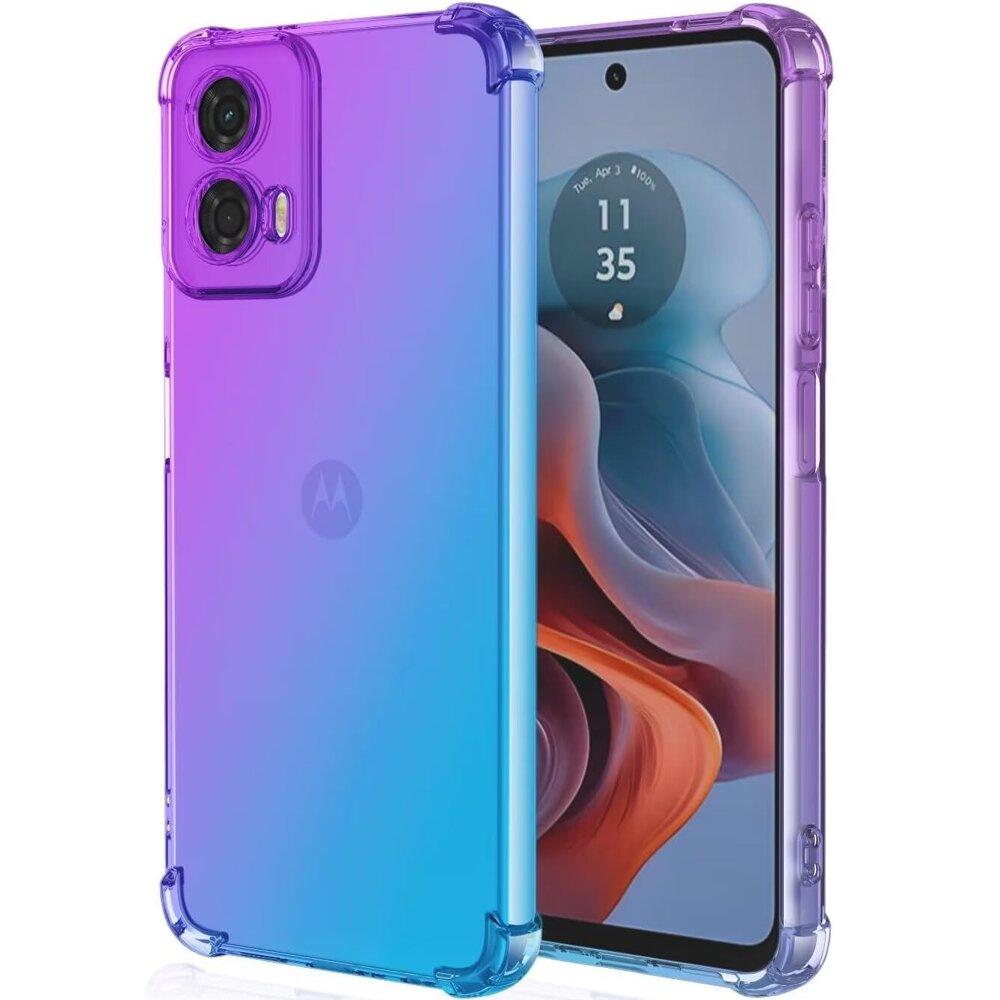 Gradient Dropproof Case for Motorola Edge 50 Fusion 5G, Purple/Blue